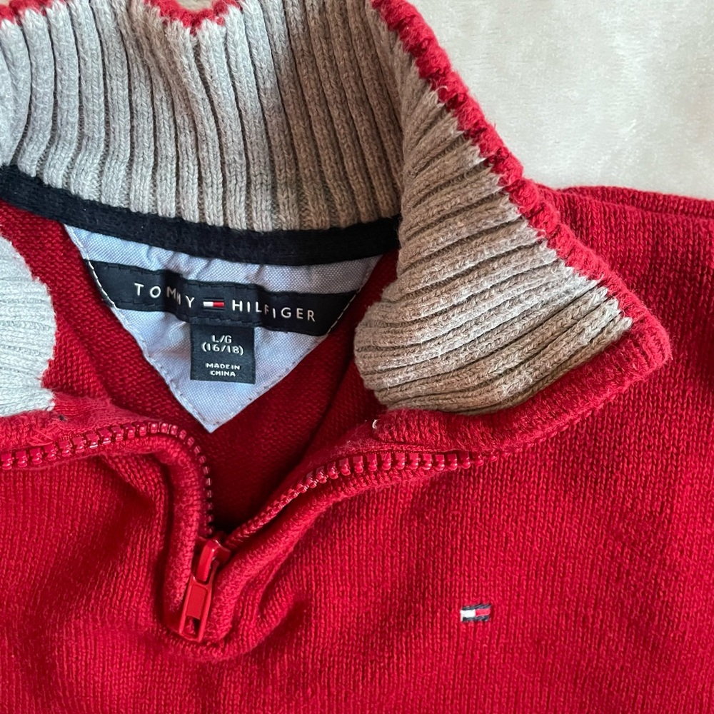 Tommy Hilfiger Red Sweater